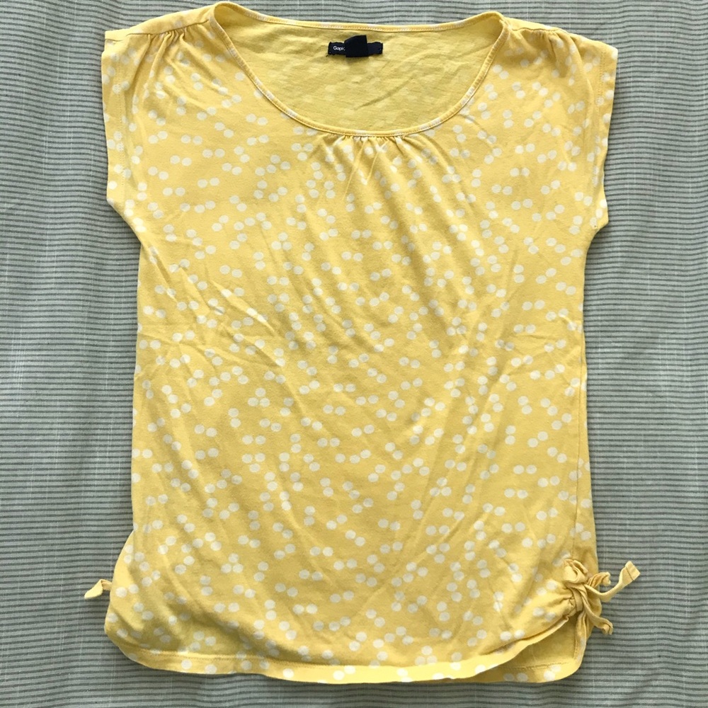 Girl's GAP Yellow Polka dot Top